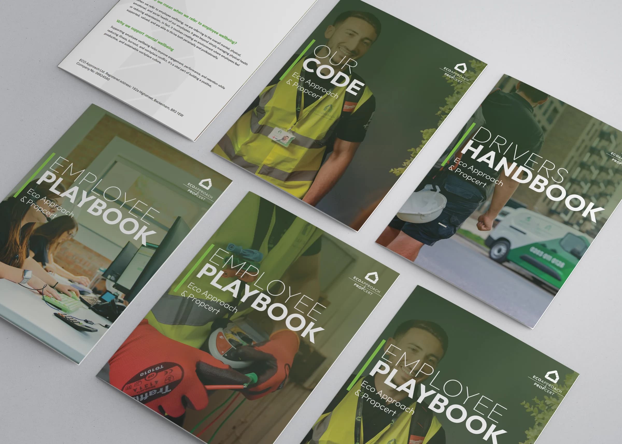 A montage of Eco Approach handbooks and playbooks